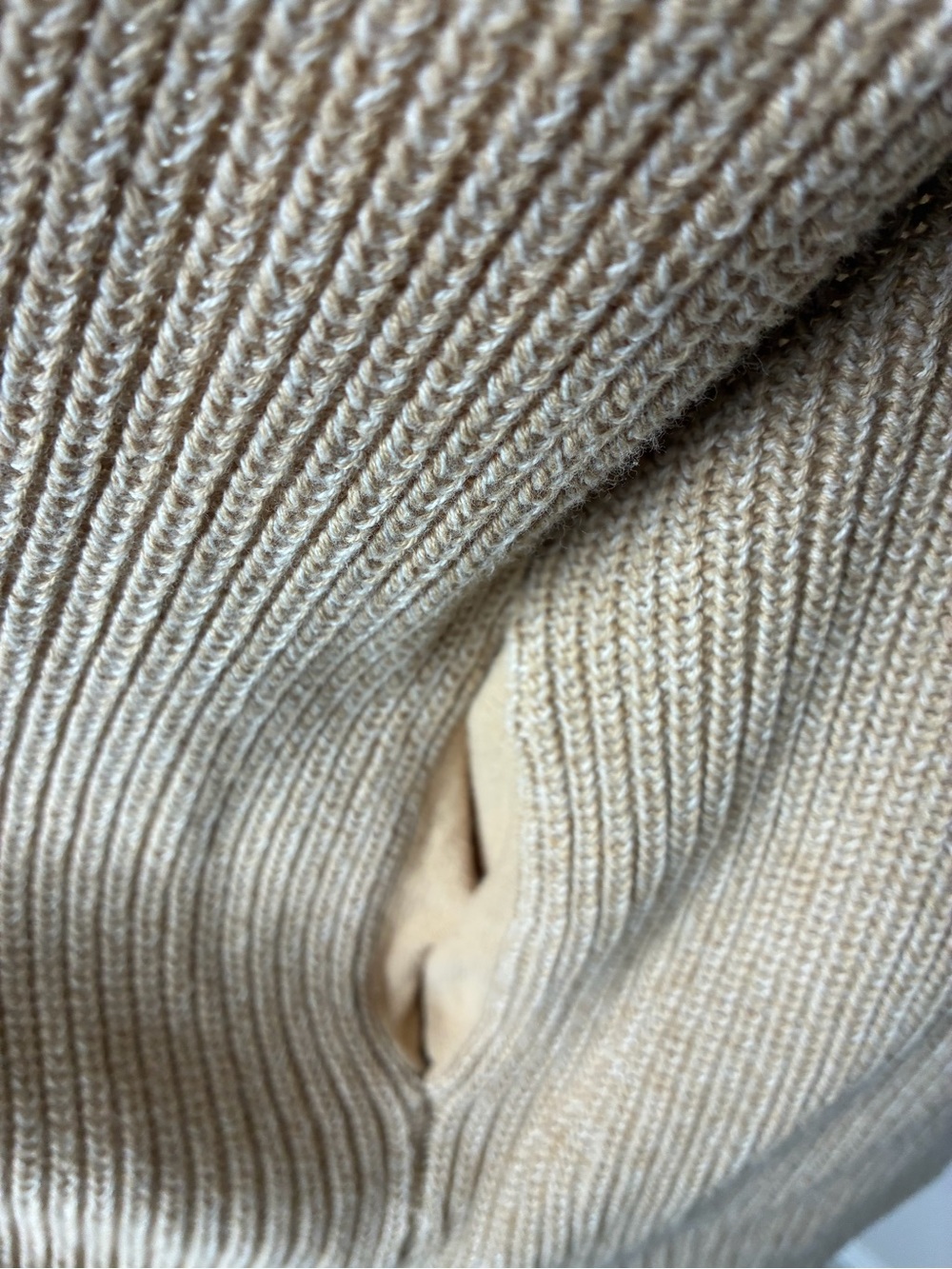 Universal Thread Beige Open-Front Ribbed Cardigan - Picture 8 of 10
